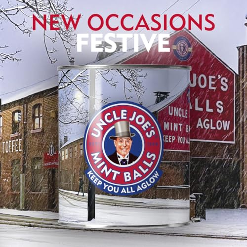 UNCLE JOE'S MINT BALLS Mint Balls - Natural Ingredients | Vegan | Christmas Gift Tin 120g