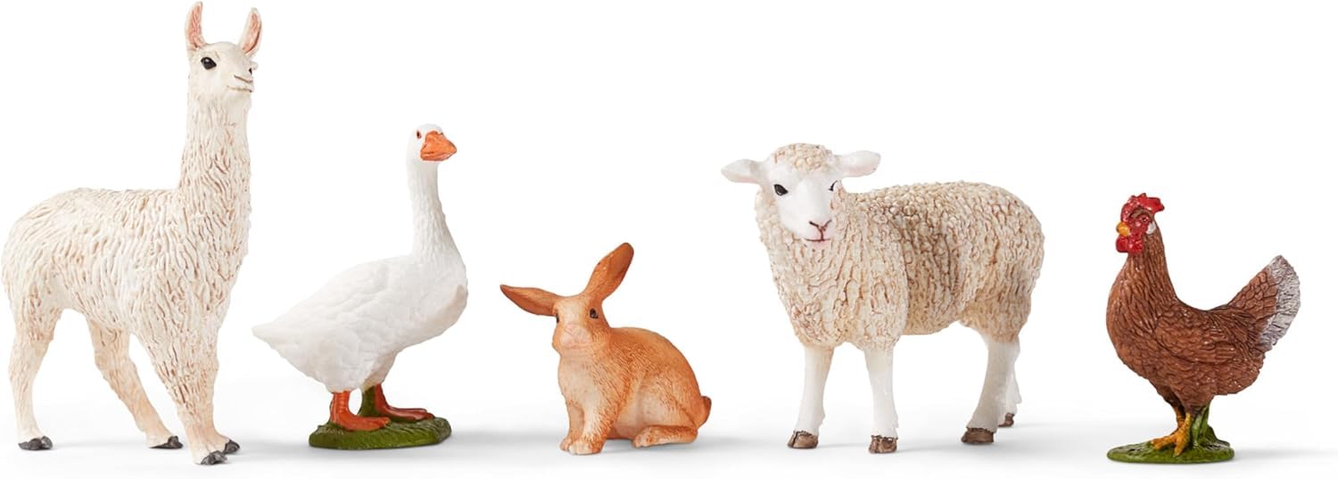 SCHLEICH Farm World 5-Piece Farm Animal Playset - Realistic Animal Figures for Kids Ages 3+