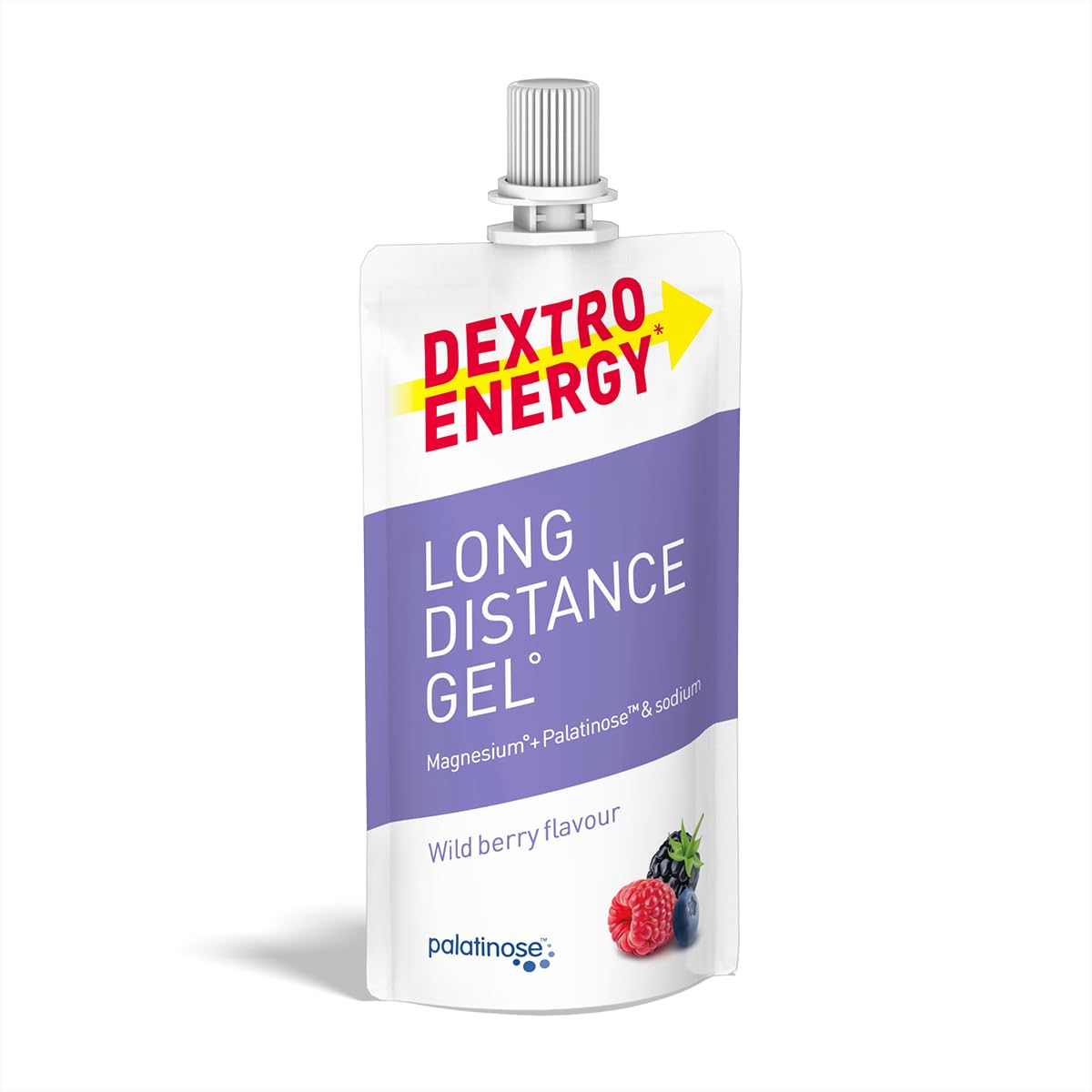 Dextro Energy Long Distance Gel Wild Berry - 50ml Sachet with Fast & Long-Lasting Energy for Endurance Sports