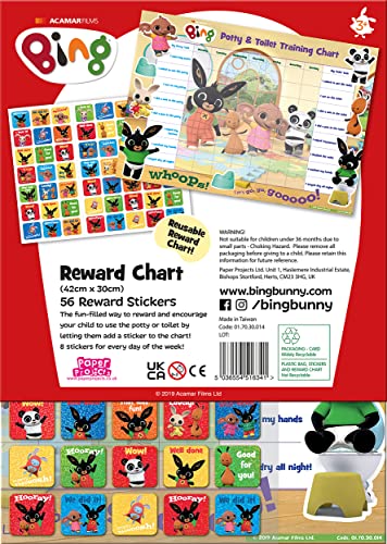 Bing Potty & Training Reward Chart with 56 Reusable Stickers - Ages 3-6 8