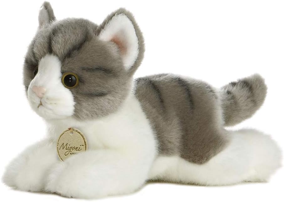 Aurora MiYoni Tabby Cat 8 Inches - Soft Plush Stuffed Animal for Babies & Kids