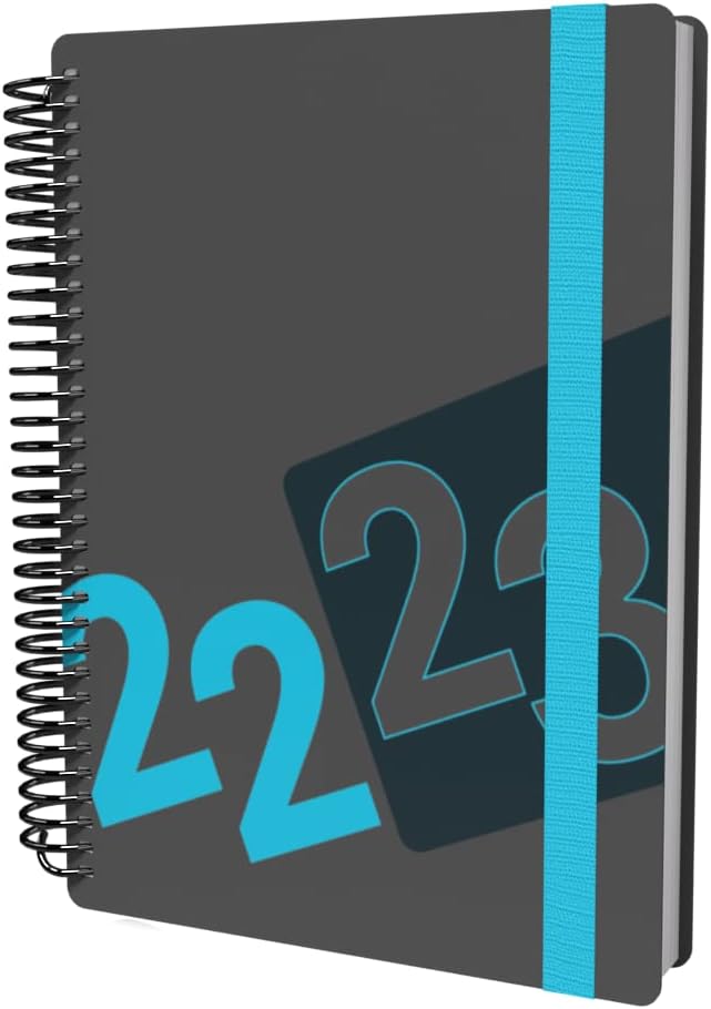 Collins Delta A5 Day To Page Mid Year Academic 2022-23 Diary - Blue (FP51M.60-22)