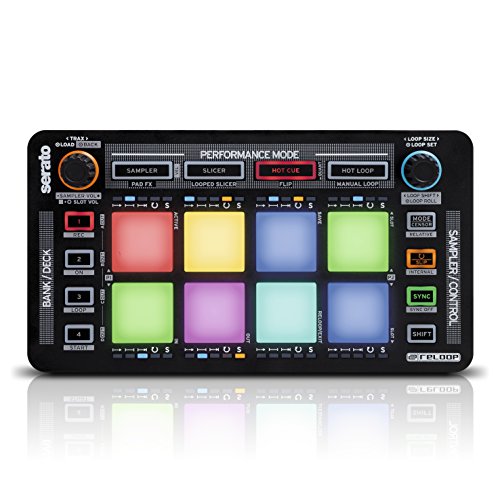 Reloop Neon USB DJ Controller - 8 Velocity-Sensitive RGB Performance Pads for Serato DJ