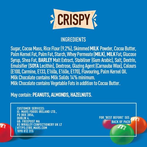 M&M's Crispy Chocolate Bulk Box - 24 Pack Movie Night Snacks, Chocolate Gifts 9