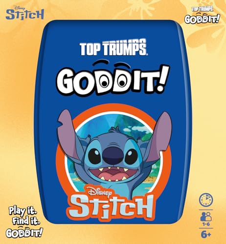 Top Trumps Stitch Goddit! Card Game for Kids and Adults Family Game Travel 19