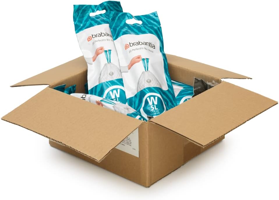 Brabantia - PerfectFit Bin Liners Multipack (Size W/5 Litre) Thick Plastic 4