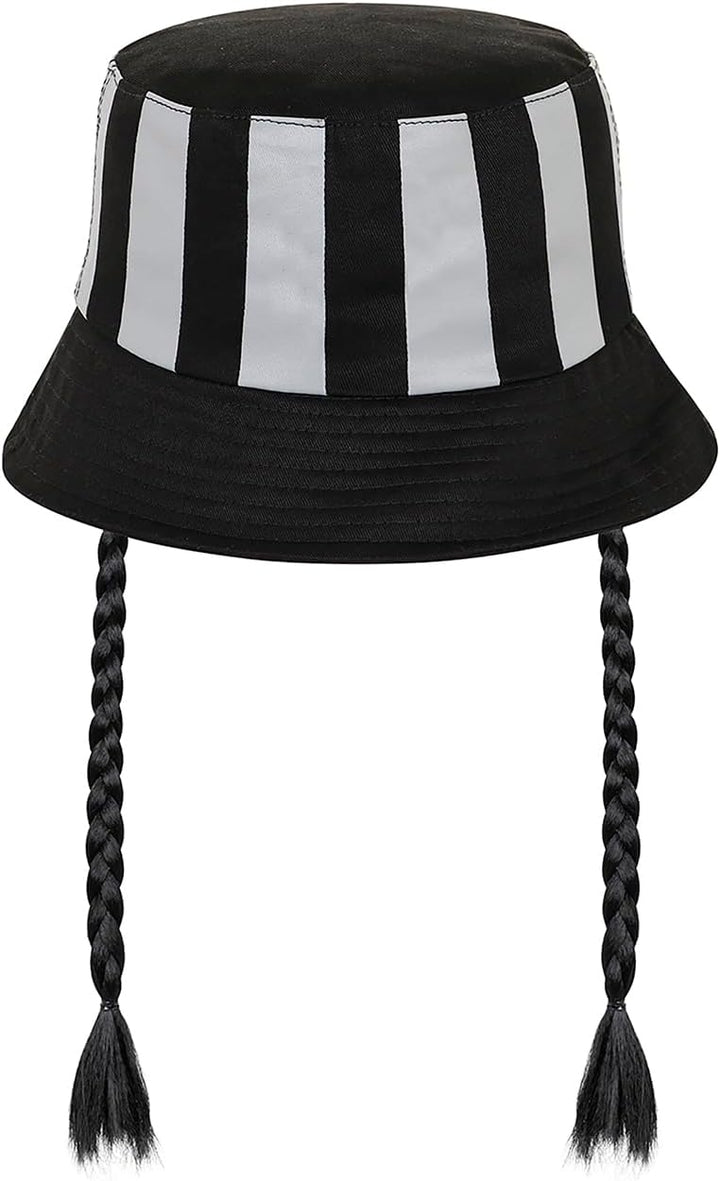 Wednesday Braid Children's Bucket Hat - Black (06153)