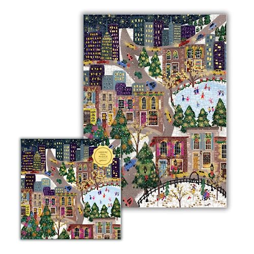Galison Joy Laforme Sparkling City 1000 Piece Foil Jigsaw Puzzle | 27 x 20 Inches