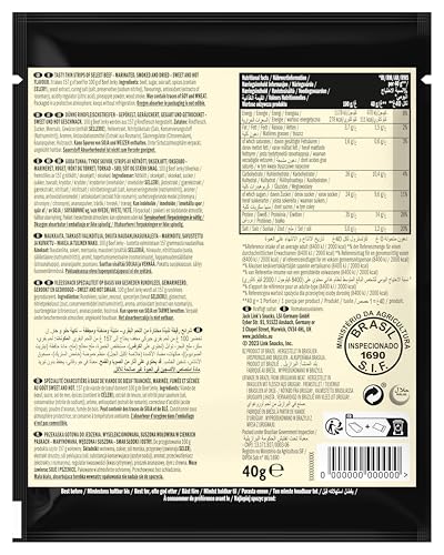 Jack Link's Beef Jerky Sweet & Hot, 12-Pack (12 x 40g), Dried Meat Snack High in Protein