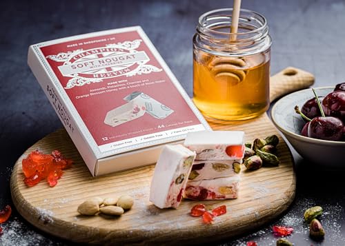 Champion & Reeves Soft Nougat with Italian Cherries, Roasted Pistachio & Blanched Almonds - 12 Count