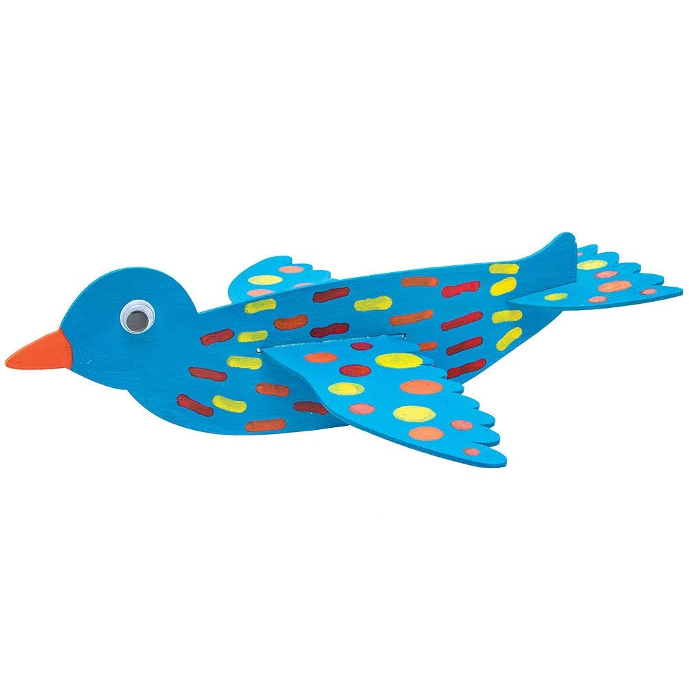 Baker Ross FC704 Bird Wooden Gliders Craft Kit - Pack of 8 | 1.3mm Plywood | 20cm Long 4