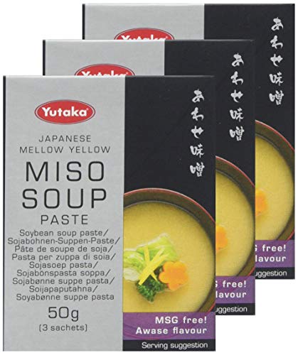 Yutaka Awase Miso Soup 50g (3 Sachets) - Instant Japanese Soup with Red & White Miso