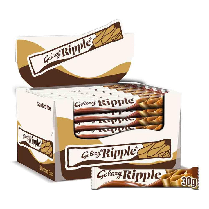 Galaxy - Ripple Milk Chocolate Bars (30g, Pack of 36)