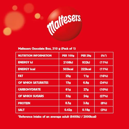 Mars - Maltesers Chocolate Box Milk Chocolate Gift 310g