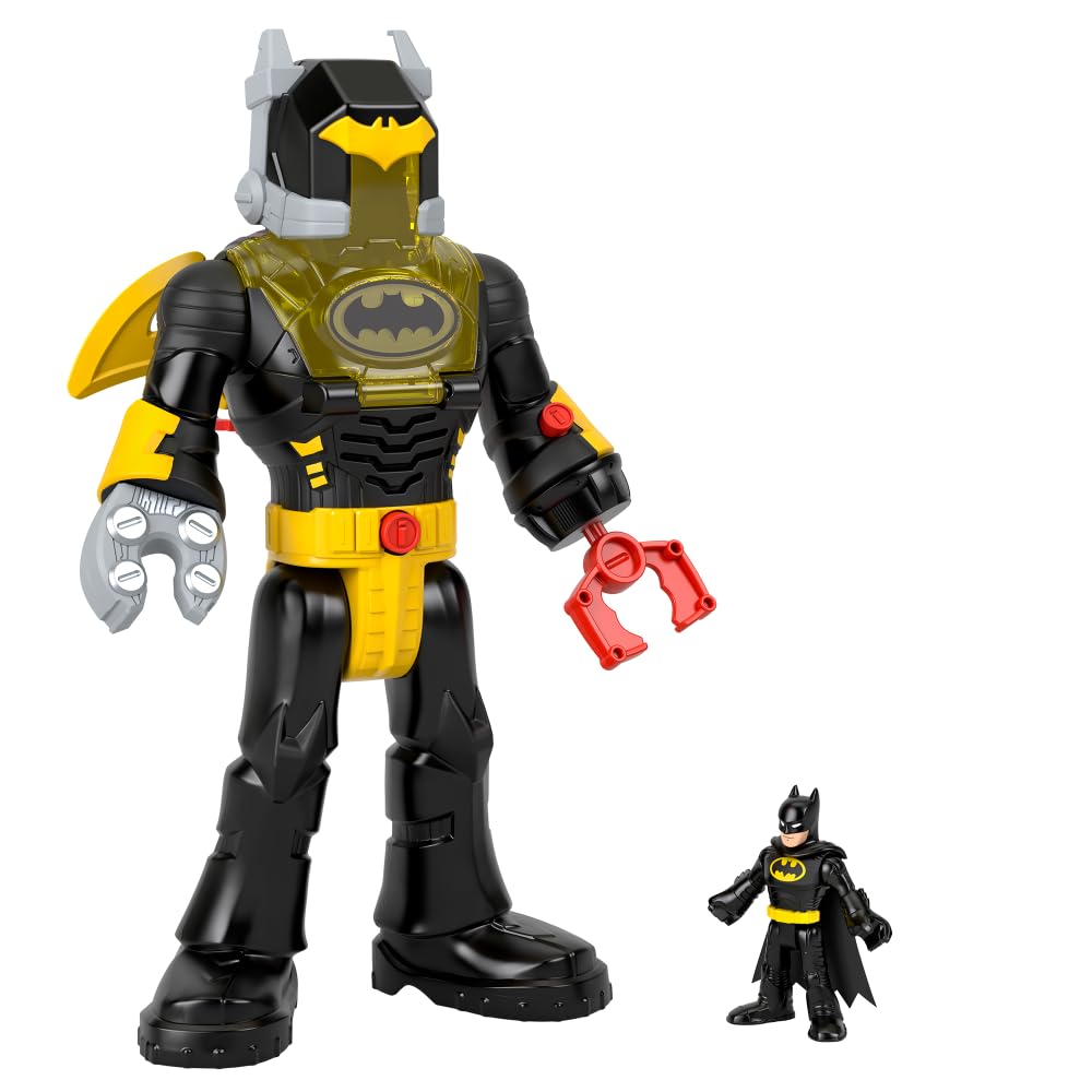 Fisher-Price Imaginext DC Super Friends Batman Insider & Exo Suit Robot with Lights & Sounds | Ages 3+