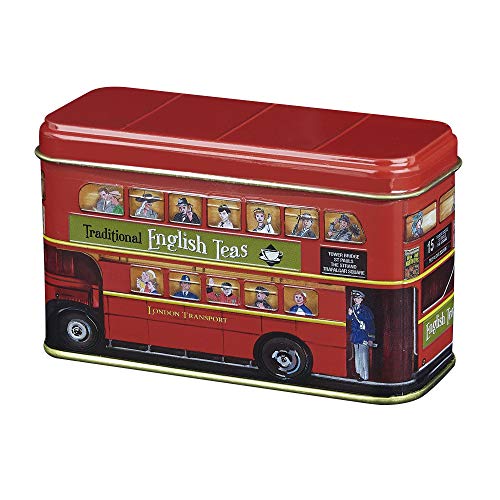 New English Teas London Bus Tea Caddy with 20 English Breakfast Teabags 17