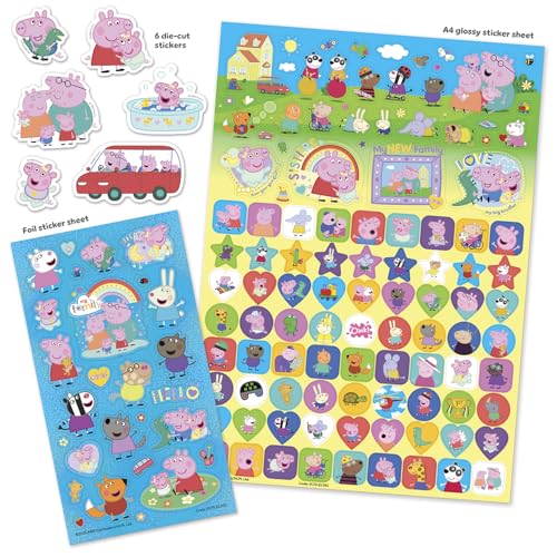 Paper Projects Peppa Pig Family Mega Sticker Pack - Evie the New Baby Sister Stickers