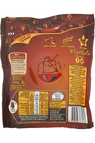 Nestlé - Little ROLO Milk Chocolate and Caramel Sharing Bags Multipack 12