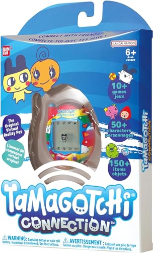 Tamagotchi Connection Digital Pet - Rainbow Sky Shell with Infrared Connection for Kids 8+ 7