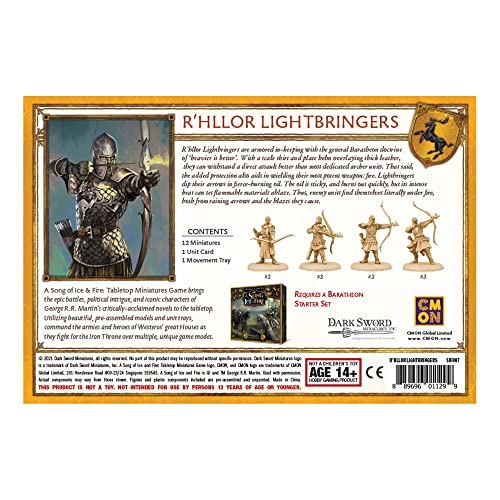 CMON A Song of Ice and Fire: R'hllor Lightbringers - 2+ Player Tabletop Miniatures Game (CMNSIF807)