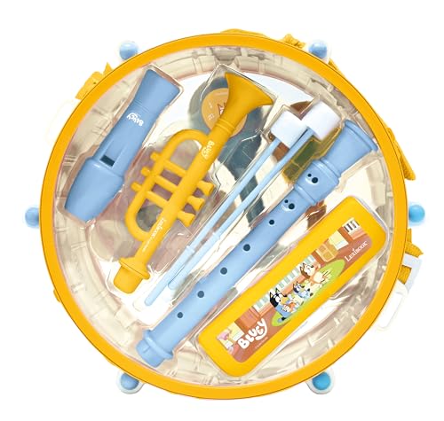 Lexibook Bluey 7-Piece Musical Instrument Set - Blue/Yellow 7