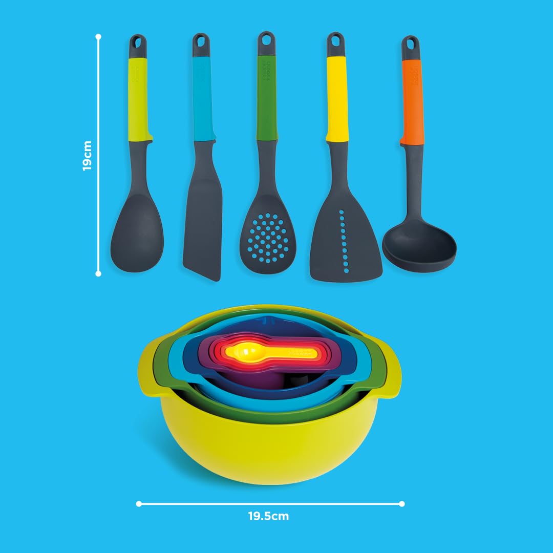 Casdon Kitchen Essentials Play Set - 14-Piece Colourful Set for Ages 3+ | Nesting Design 6