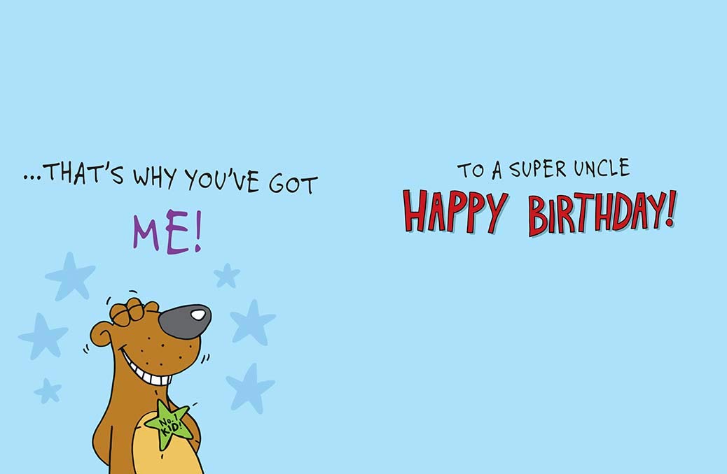 Piccadilly Greetings Humour Birthday Card for Uncle | 8 x 6 Inches | Colorful 2