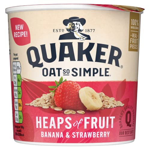 Quaker Oat So Simple Heaps of Fruit Banana and Strawberry Flavour Porridge