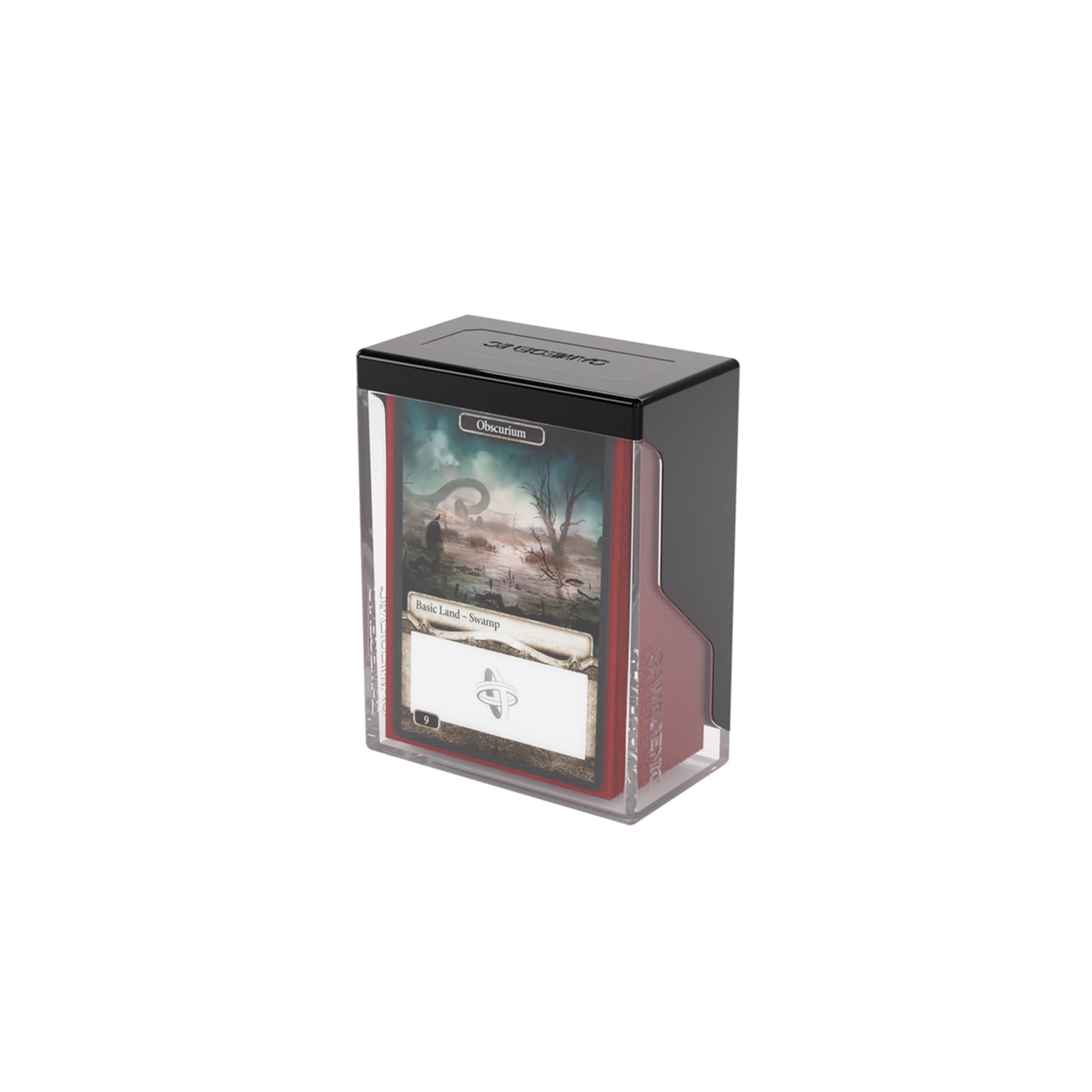 Gamegenic Bastion 50+ XL Deck Box - Secure Closure | Portable | Black/Clear 2