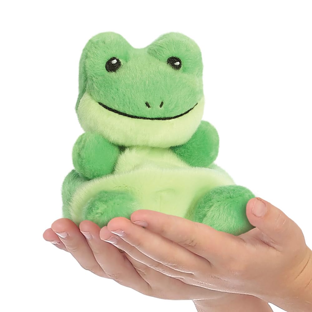AURORA Palm Pals Ribbits Frog Soft Toy - 5 Inch Green Plush | Collectible | Suitable from Birth 2