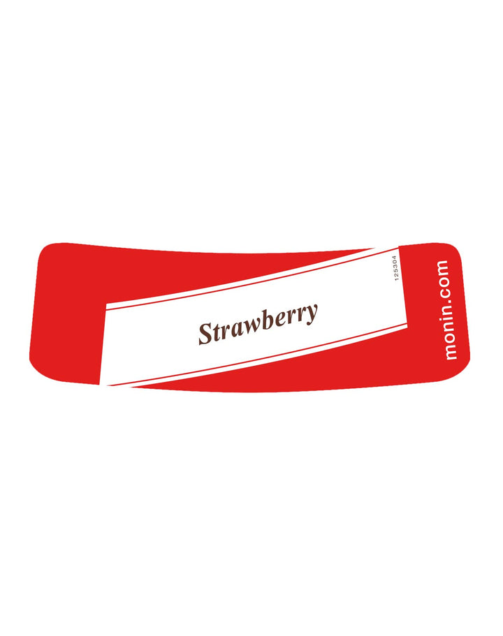 Monin Strawberry Syrup 1L - Premium Beverage Syrup for Cocktails, Mocktails & Milkshakes