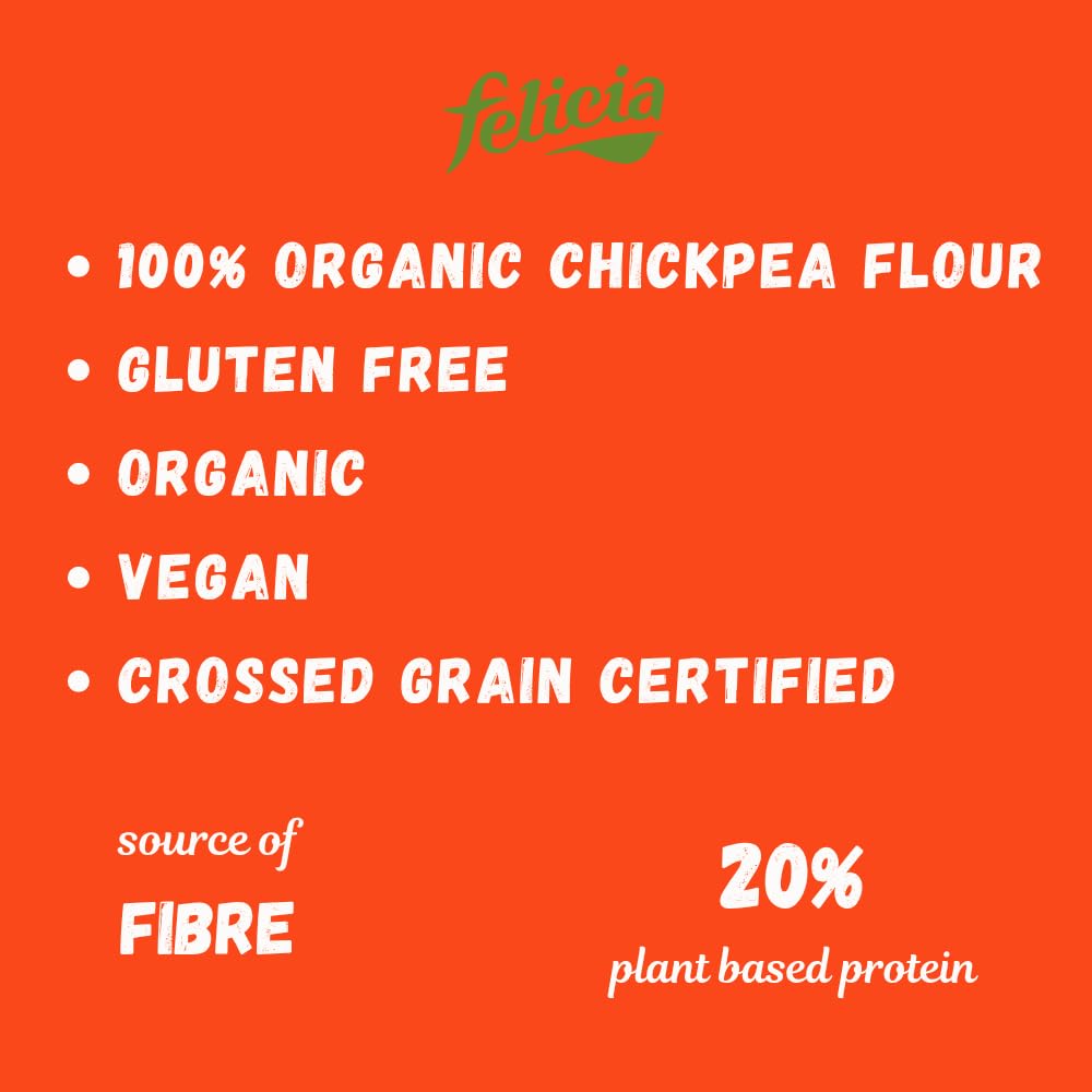 felicia Organic Chickpea Spaghetti - High Protein (20g/100g) | Gluten Free | 250g