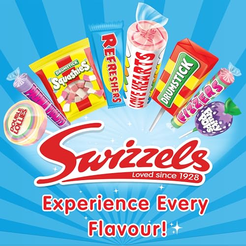 Swizzels Giant Rainbow Drops Multipack - 24 Bags of Vegan-Friendly, Artificial Colour-Free Sweet Snacks