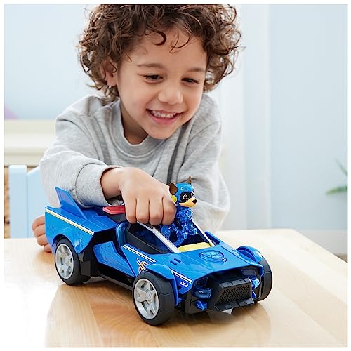 Paw Patrol: The Mighty Movie Chase’s Mighty Transforming Cruiser with Action Figure - Lights, Sounds & Rescue Mode (6067497)