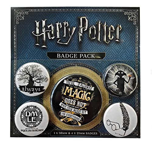 Harry Potter Symbols Badge - Multi-Colour (10 x 12.5 cm)