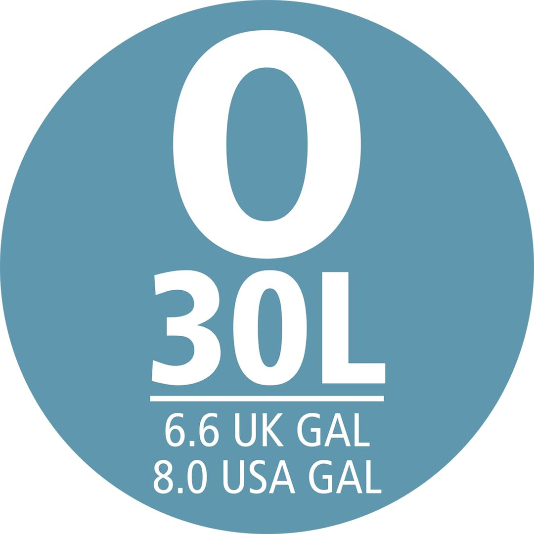 Brabantia PerfectFit Bin Liners Size O/30 Litre - Thick Plastic Trash Bags with Tie-Tape Handles (40 Pack)