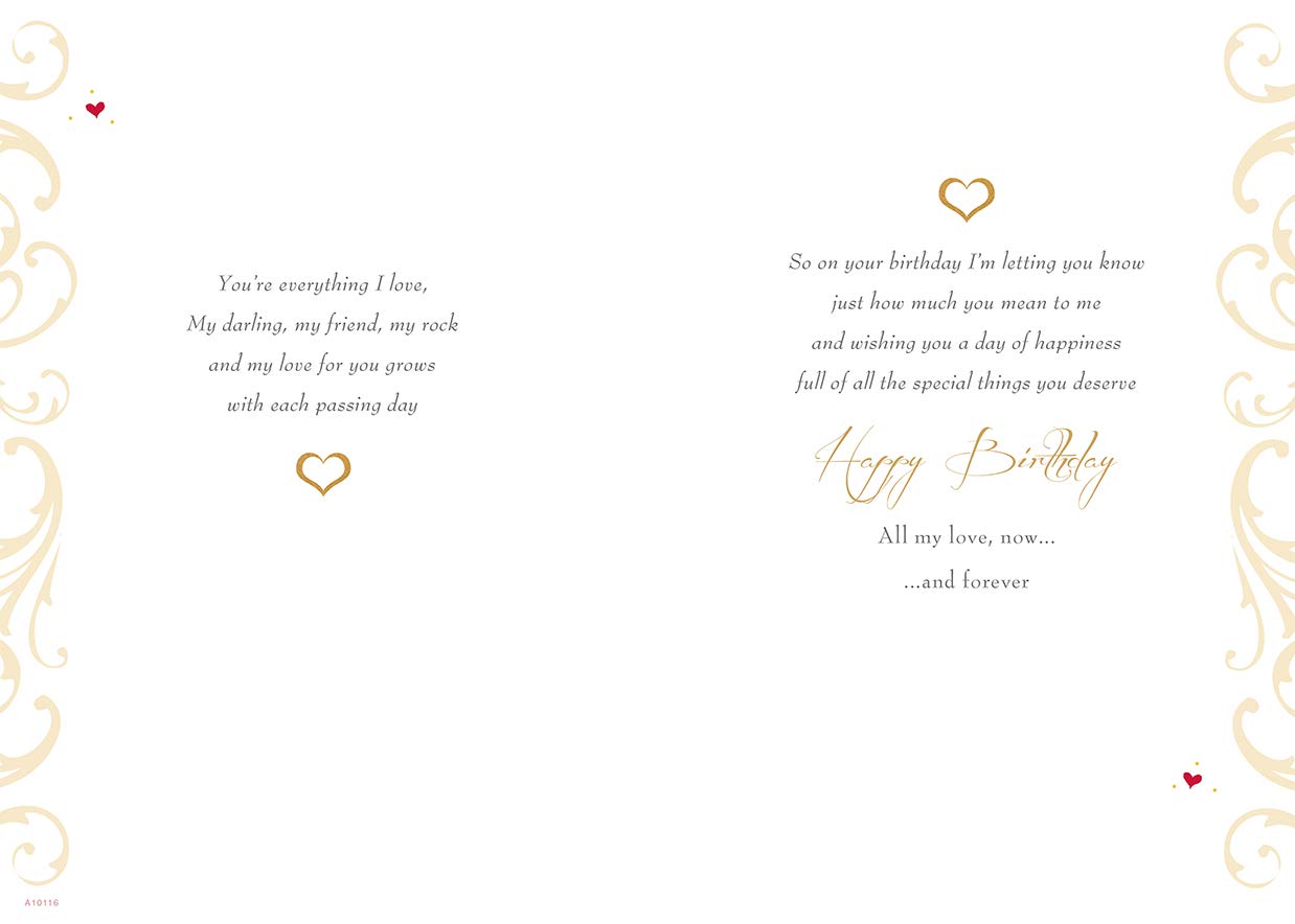 Piccadilly Greetings Traditional Husband Birthday Card | 10 x 7 Inches | Designed & Made in the UK