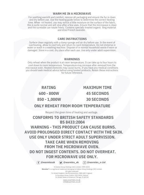 Warmies - Blue Dragon Weighted Teddy Junior Size Microwavable Heat Pad with French Lavender 23