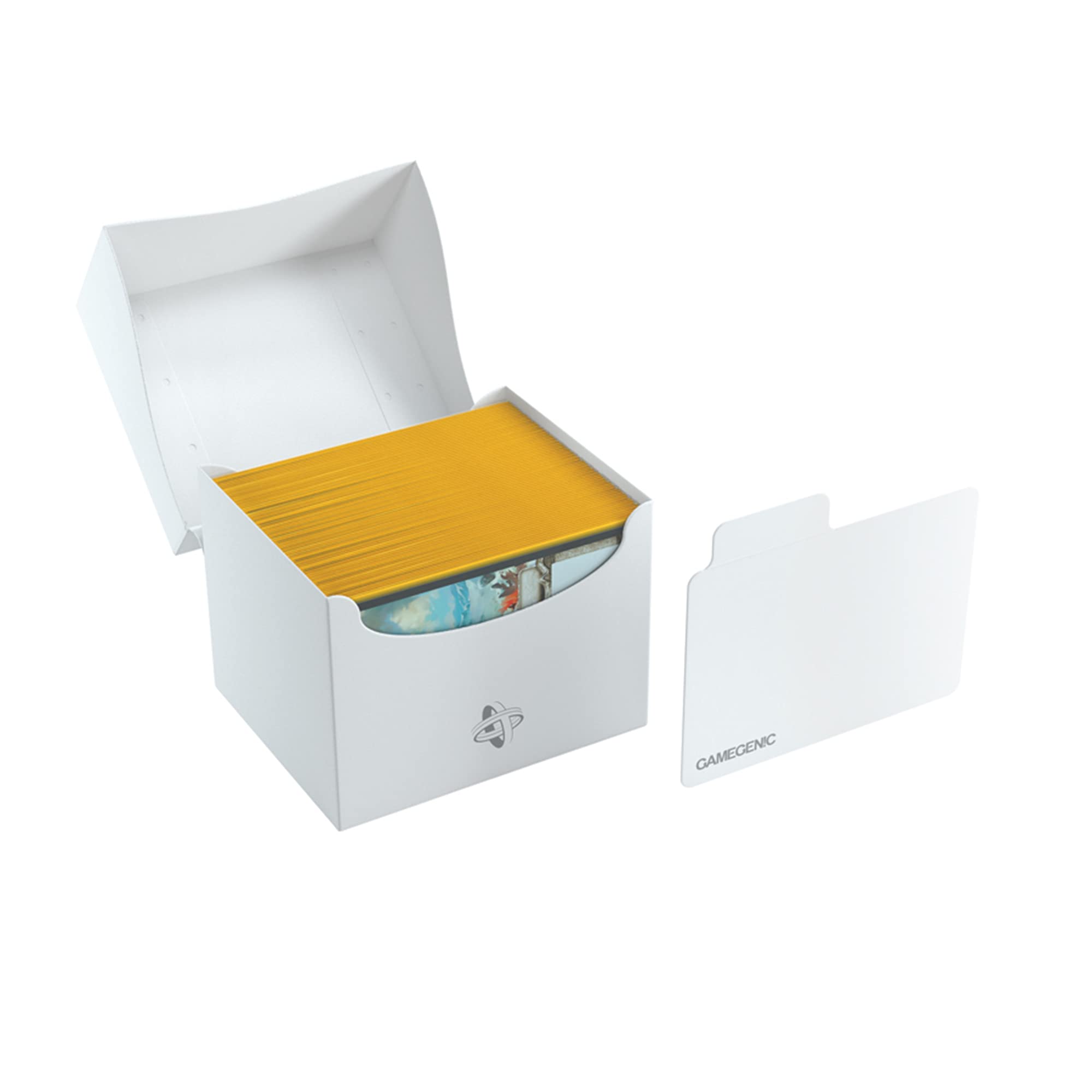 Gamegenic Side Holder 100+ XL Card Box - White | Holds 100 Double-Sleeved Cards 4