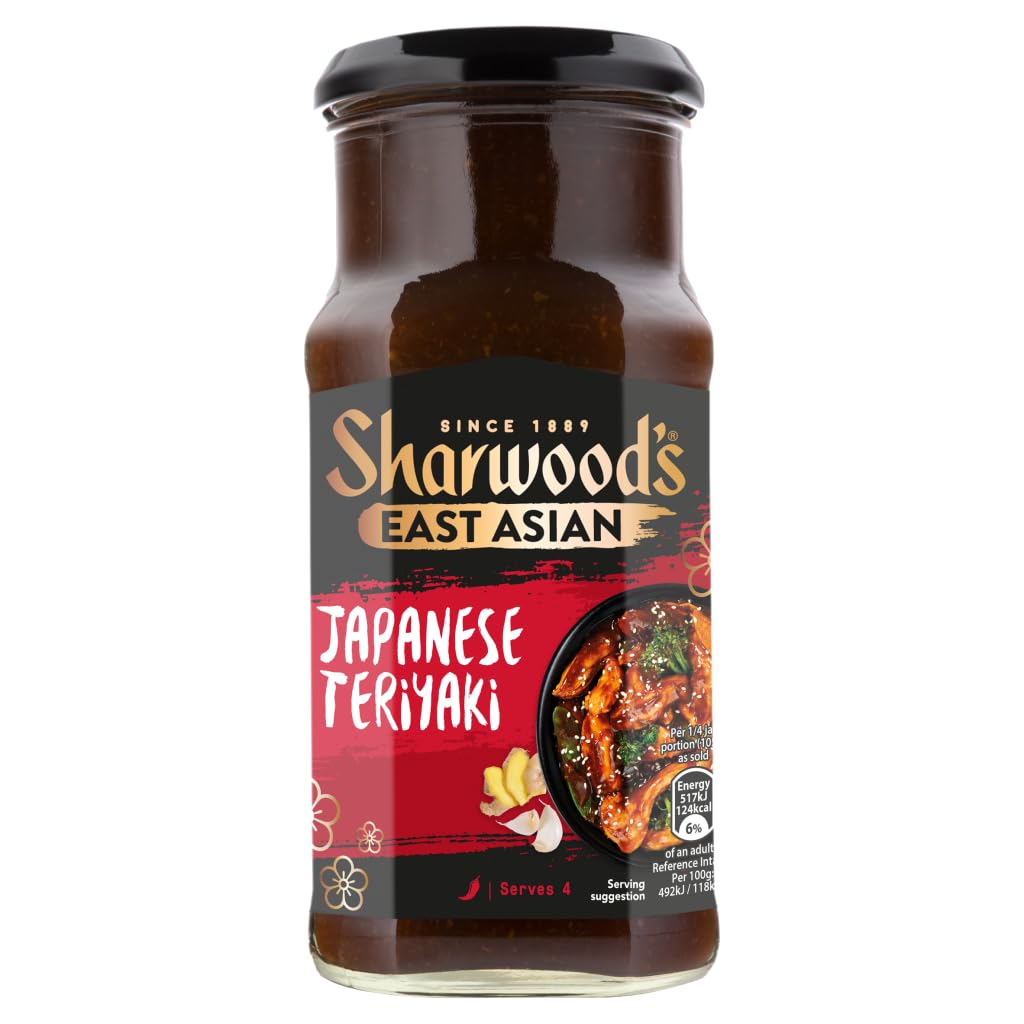Sharwood's Japanese Teriyaki Cooking Sauce - Sweet & Savoury Soy Blend with Ginger | 415g Jar 1