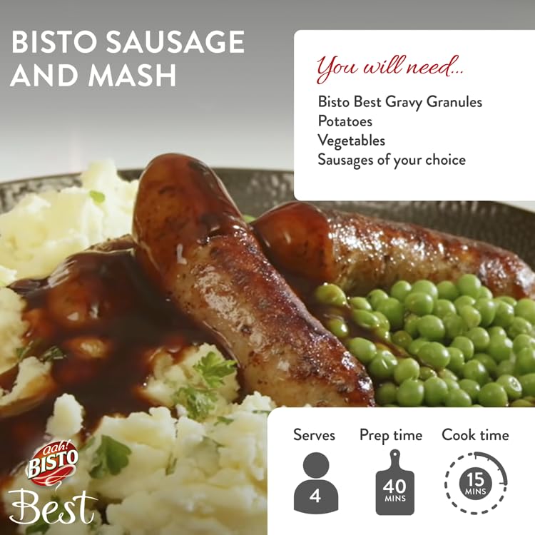 Bisto - Best Beef Gravy Granules Made with Real Meat Juice, 230g Jar 2