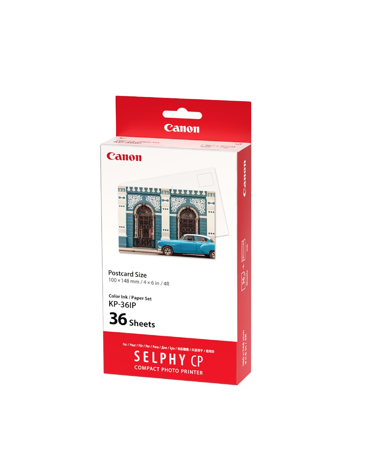 Canon SELPHY KP-36IP Ink + Paper Multipack - 36 Postcard Prints (4x6") 1