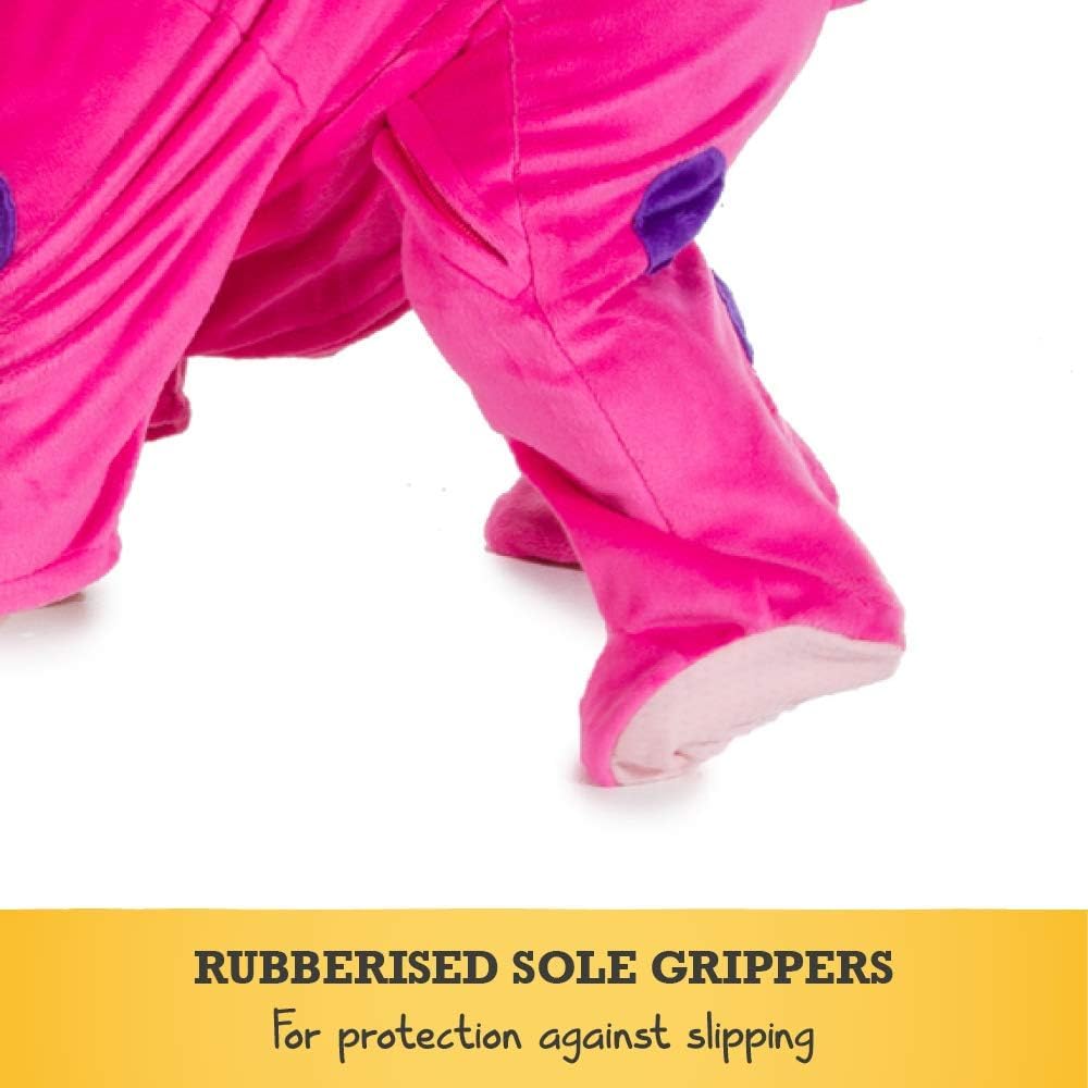 PRETEND TO BEE Dinosaur Monster Onesie - Pink and Purple Fancy Dress Costume for Kids 16