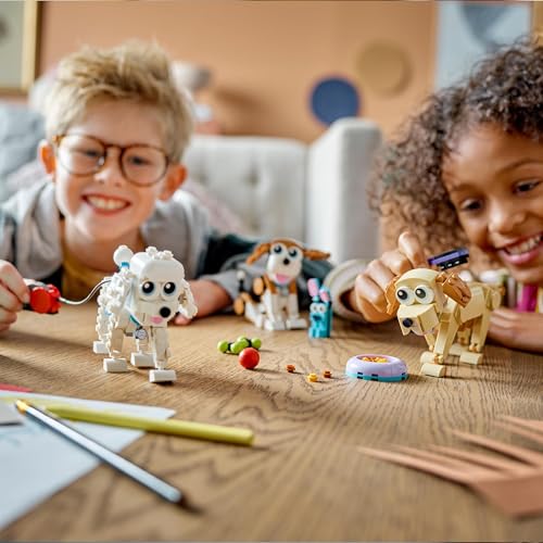 LEGO Creator 3 in 1 Adorable Dogs Building Set - 7 Breed Figures for Kids 7+