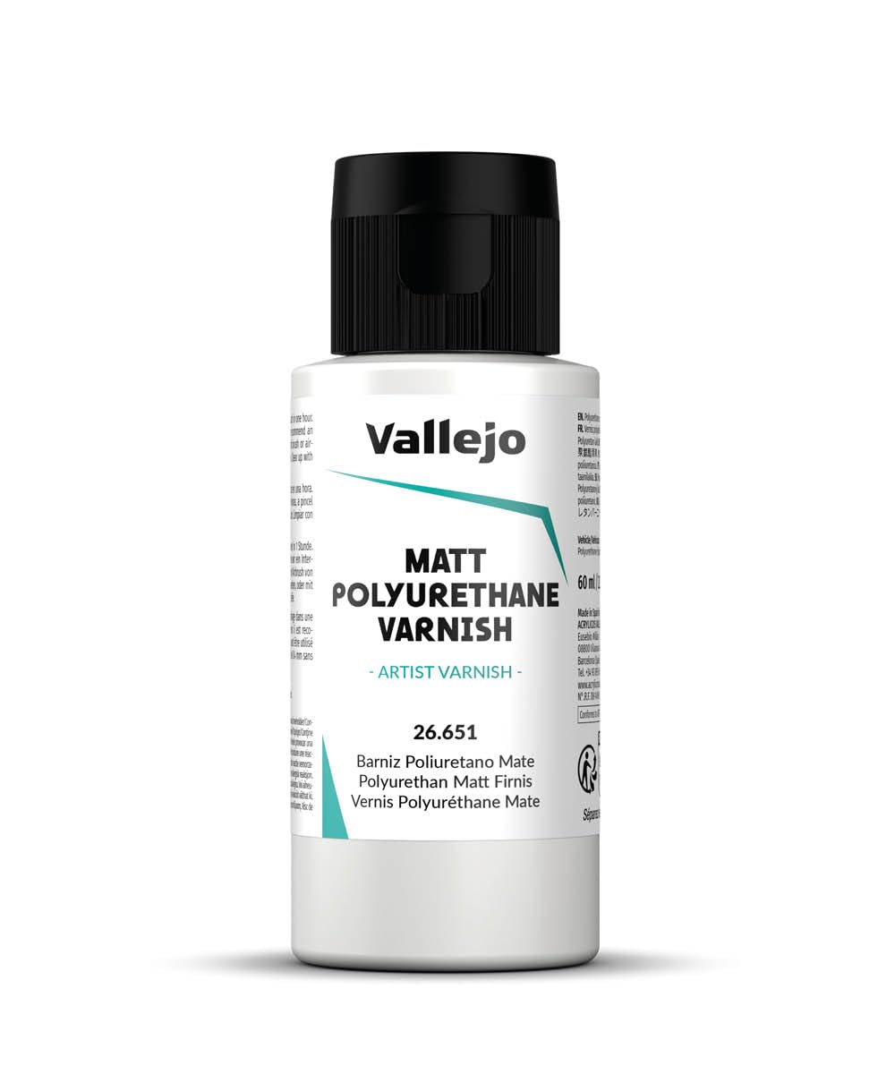 Vallejo Model Color Matte Polyurethane Varnish - Waterbased Acrylic | 60 ml