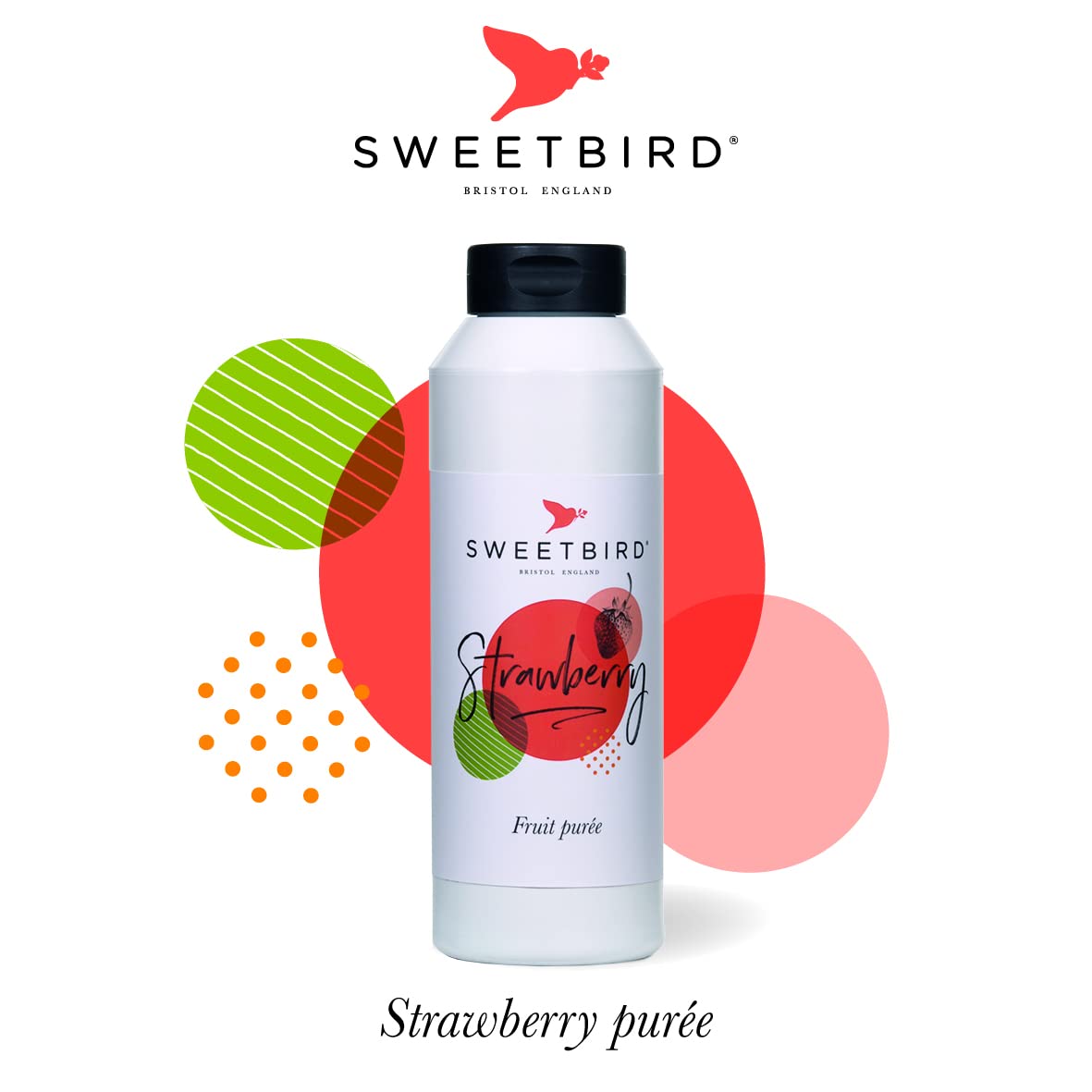 Sweetbird Strawberry Purée - 1 Litre | Vegan Friendly | Made in France 5