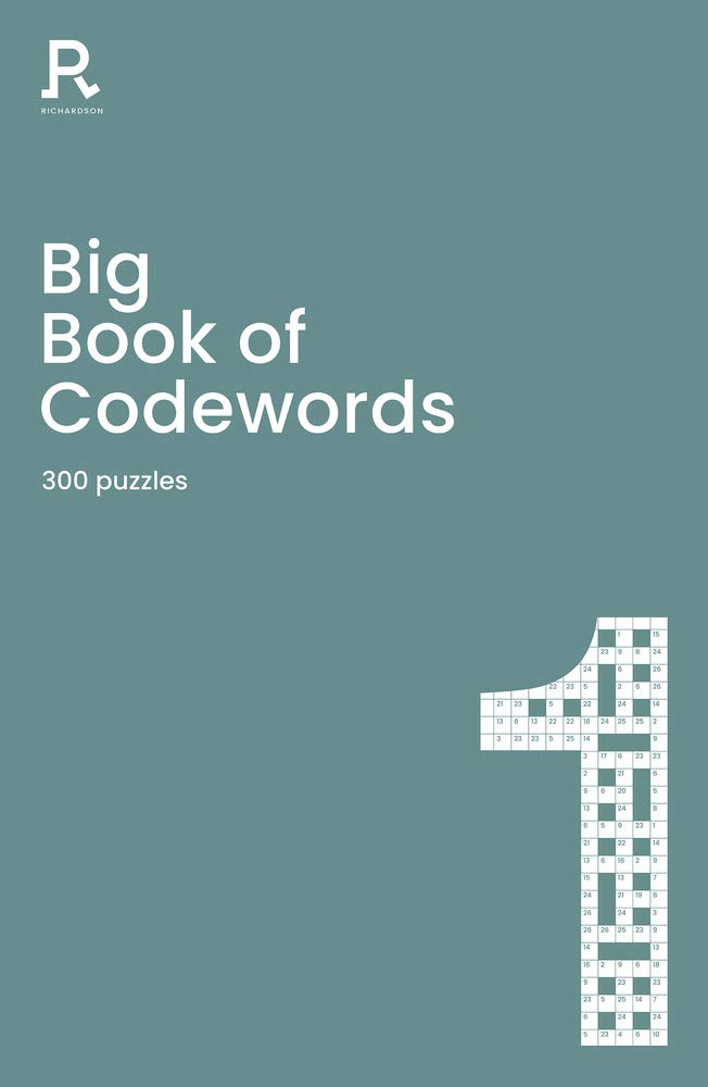 Richardson Publishing Group Big Book of Codewords Book 1 - 300 Puzzles for Adults | Paperback 1