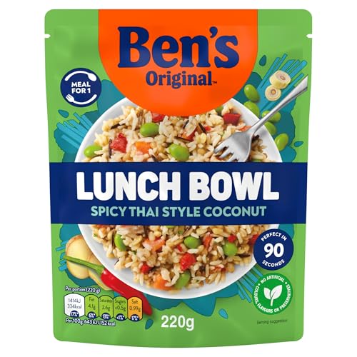 Ben's Original - Salsa Style Lunch Bowl Wholegrain Rice and Pearl Barley Microwave Meal (6x 220g)