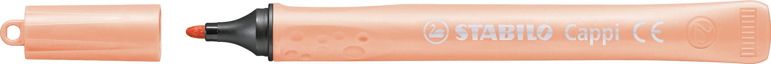 STABILO Cappi Felt Tip Pens - 12 Assorted Colours Wallet with Cap-Ring | 1mm Line Width 3