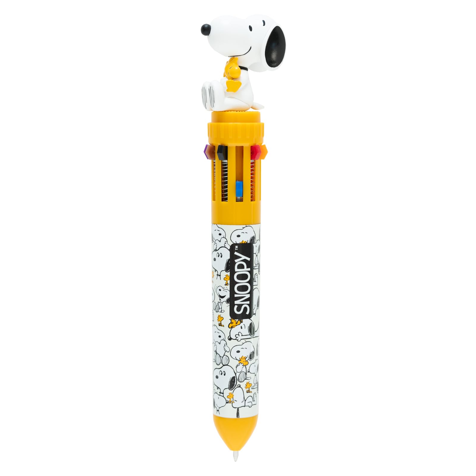 Grupo Erik Snoopy 10-in-1 Retractable Ballpoint Pen with 3D Topper | 0.7mm Fine Point